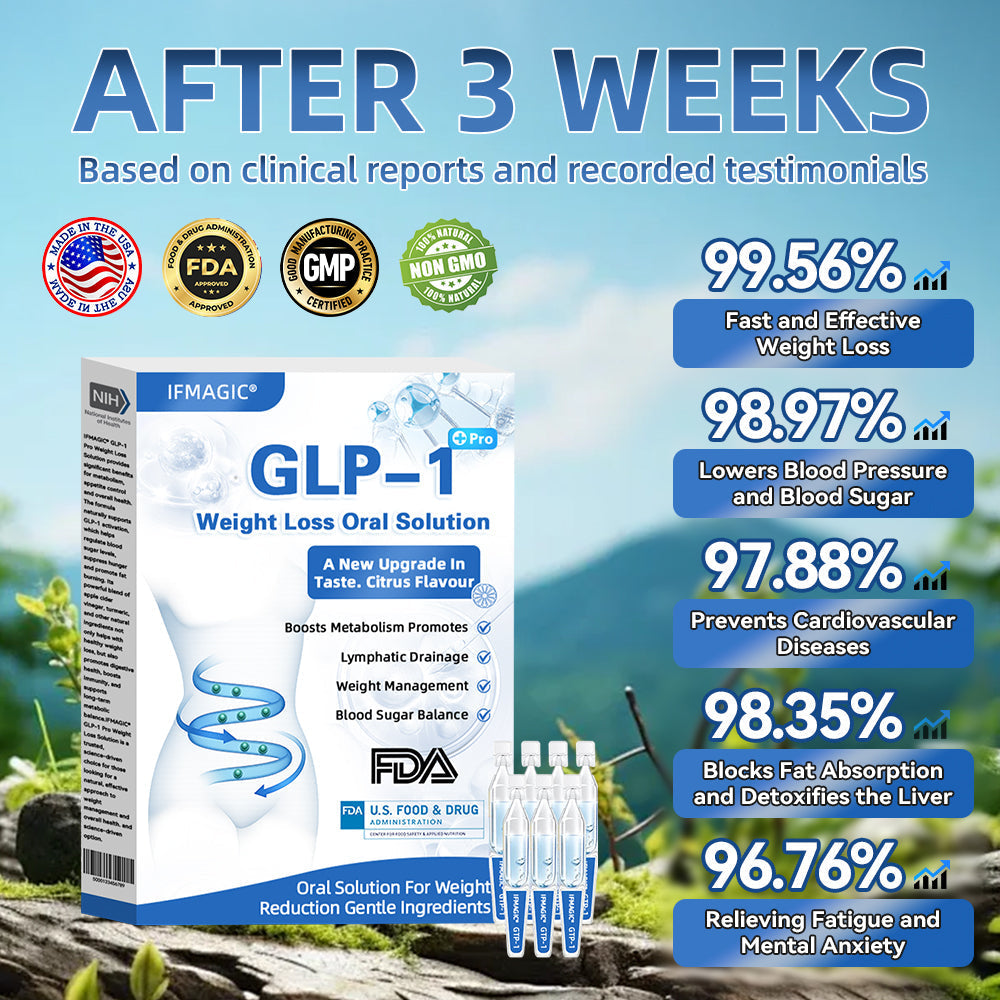IFMAGIC® GLP-1 Pro Weight Loss Oral Solution✅One dose a day — see results in 7 days👩⚕️Suitable for obesity, cardiovascular diseases, diabetes, sleep apnea, high cholesterol and blood lipids, joint problems, and various other conditions 🌹