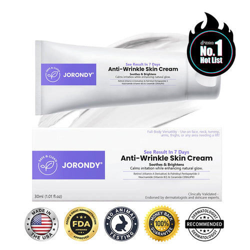 Crema antiarrugas Jorondy® para eliminar arrugas, reafirmar y blanquear la piel - ¡Última oferta!🔥 90 % de descuento.