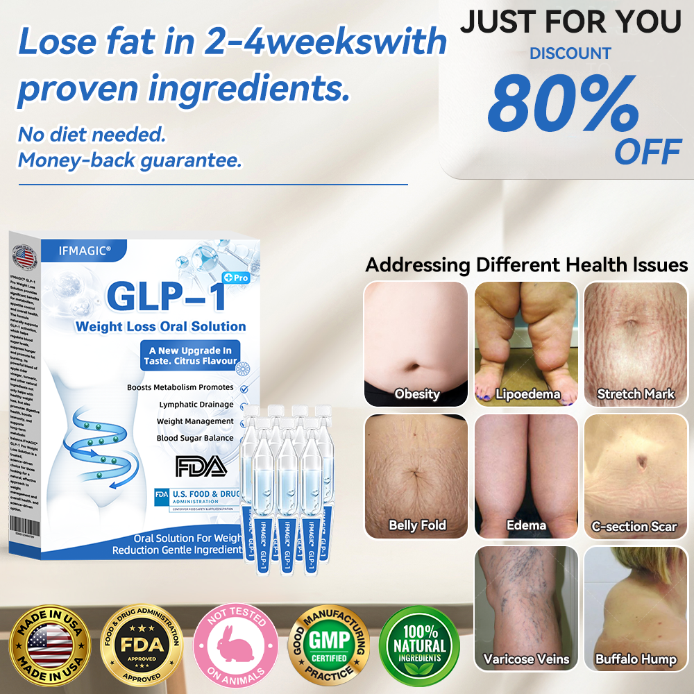 IFMAGIC® GLP-1 Pro Weight Loss Oral Solution✅One dose a day — see results in 7 days👩⚕️Suitable for obesity, cardiovascular diseases, diabetes, sleep apnea, high cholesterol and blood lipids, joint problems, and various other conditions 🌹