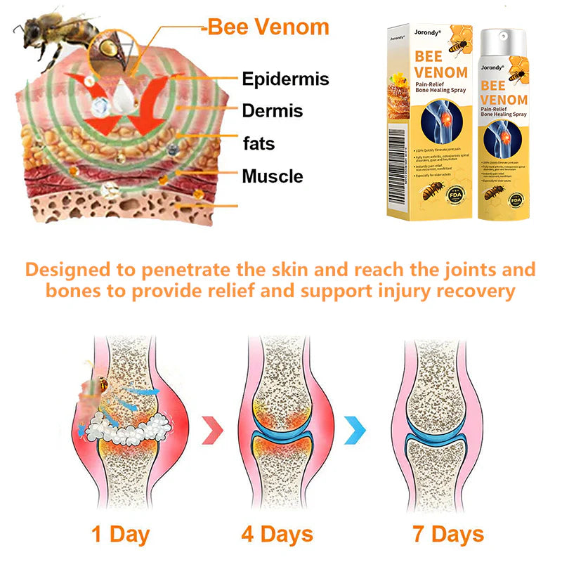 Jorondy® Bee Venom Pain-Relief Bone Healing Spray🐝🐝🐝🐝(Specially for older adults & AAOS recommends)