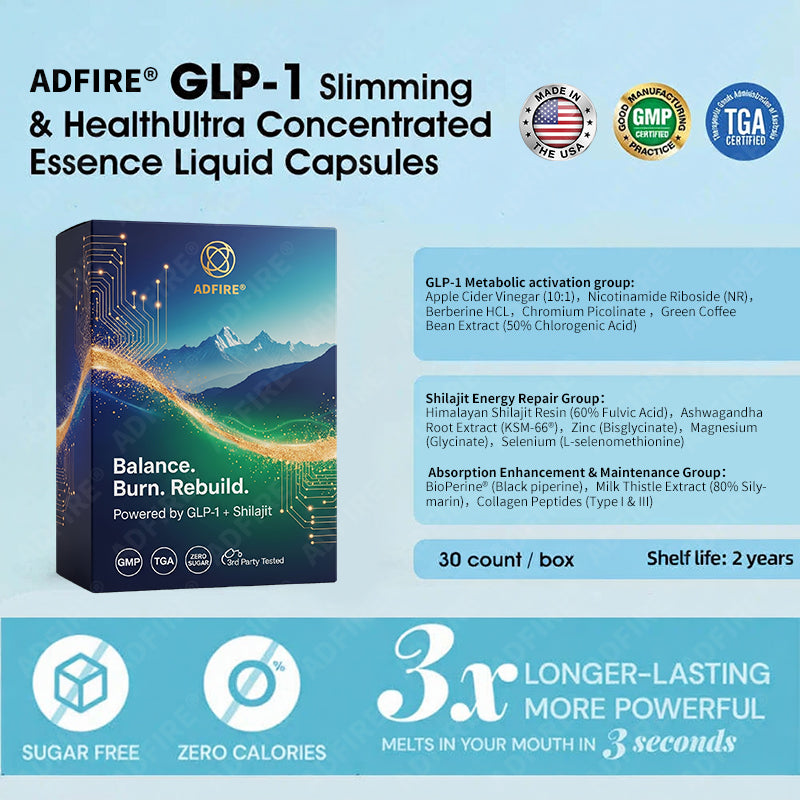𝐀𝐝𝐟𝐢𝐫𝐞® 🔥𝐆𝐋𝐏-𝟏 + 𝐒𝐡𝐢𝐥𝐚𝐣𝐢𝐭 𝐃𝐮𝐚𝐥-𝐂𝐨𝐫𝐞 𝐌𝐞𝐭𝐚𝐛𝐨𝐥𝐢𝐜 & 𝐑𝐞𝐬𝐭𝐨𝐫𝐚𝐭𝐢𝐨𝐧 𝐔𝐥𝐭𝐫𝐚-𝐂𝐨𝐧𝐜𝐞𝐧𝐭𝐫𝐚𝐭𝐞𝐝 𝐄𝐬𝐬𝐞𝐧𝐜𝐞 𝐁𝐞𝐚𝐝𝐬 — 𝐒𝐜𝐢𝐞𝐧𝐭𝐢𝐟𝐢𝐜 𝐅𝐚𝐭 𝐁𝐮𝐫𝐧 × 𝐇𝐞𝐫𝐛𝐚𝐥 𝐑𝐞𝐣𝐮𝐯𝐞𝐧𝐚𝐭𝐢𝐨𝐧, 𝐅𝐮𝐥𝐥𝐲 𝐀𝐜𝐭𝐢𝐯𝐚𝐭𝐢𝐧𝐠 𝐭𝐡𝐞 𝐁𝐨𝐝𝐲’𝐬 𝐌𝐞𝐭𝐚𝐛𝐨𝐥𝐢𝐜 𝐒𝐲𝐬𝐭𝐞𝐦 (✅ 𝐁𝐥𝐨𝐨𝐝 𝐒𝐮𝐠𝐚𝐫 𝐂𝐨𝐧𝐭𝐫𝐨𝐥, 𝐅𝐚𝐭 𝐋𝐨𝐬𝐬, 𝐇𝐞𝐚𝐫𝐭 𝐇𝐞𝐚𝐥𝐭𝐡, 𝐀𝐧𝐭𝐢-𝐀𝐠𝐢𝐧𝐠)