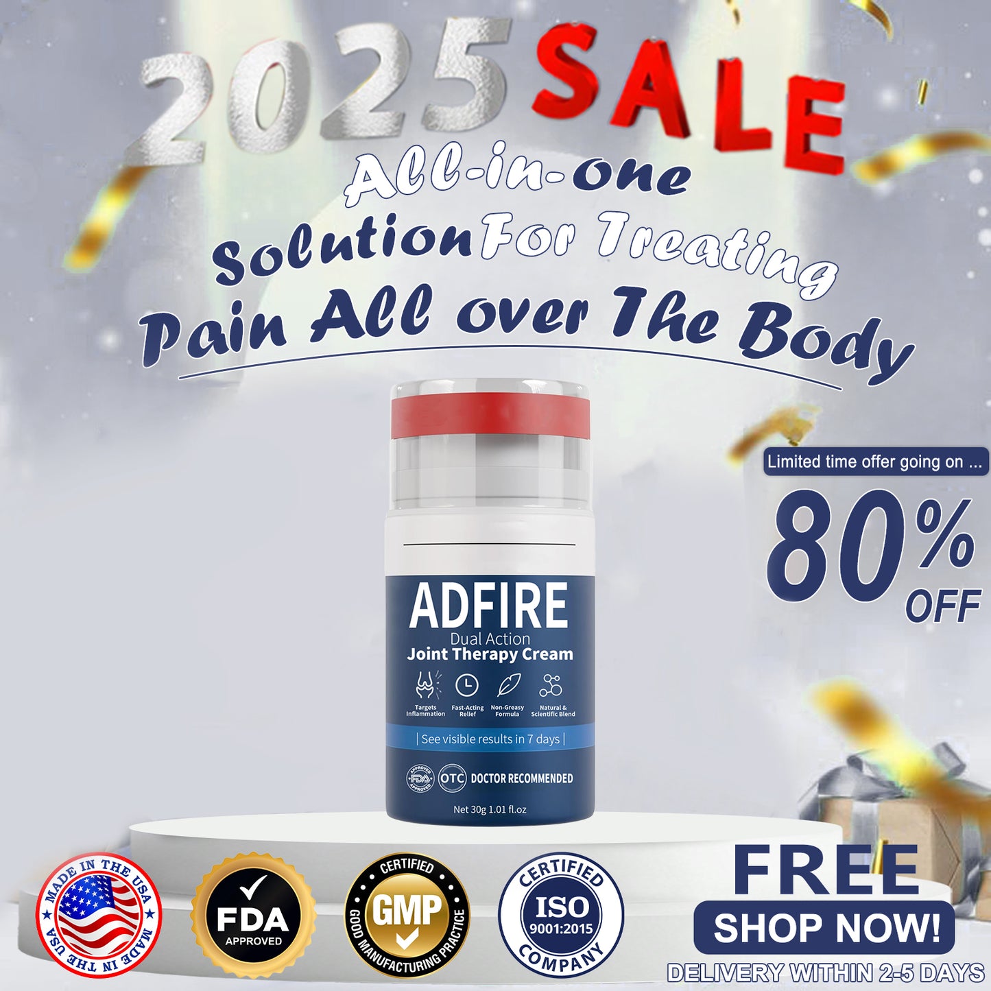 ADFIRE™ Dual Action Joint Therapy Cream