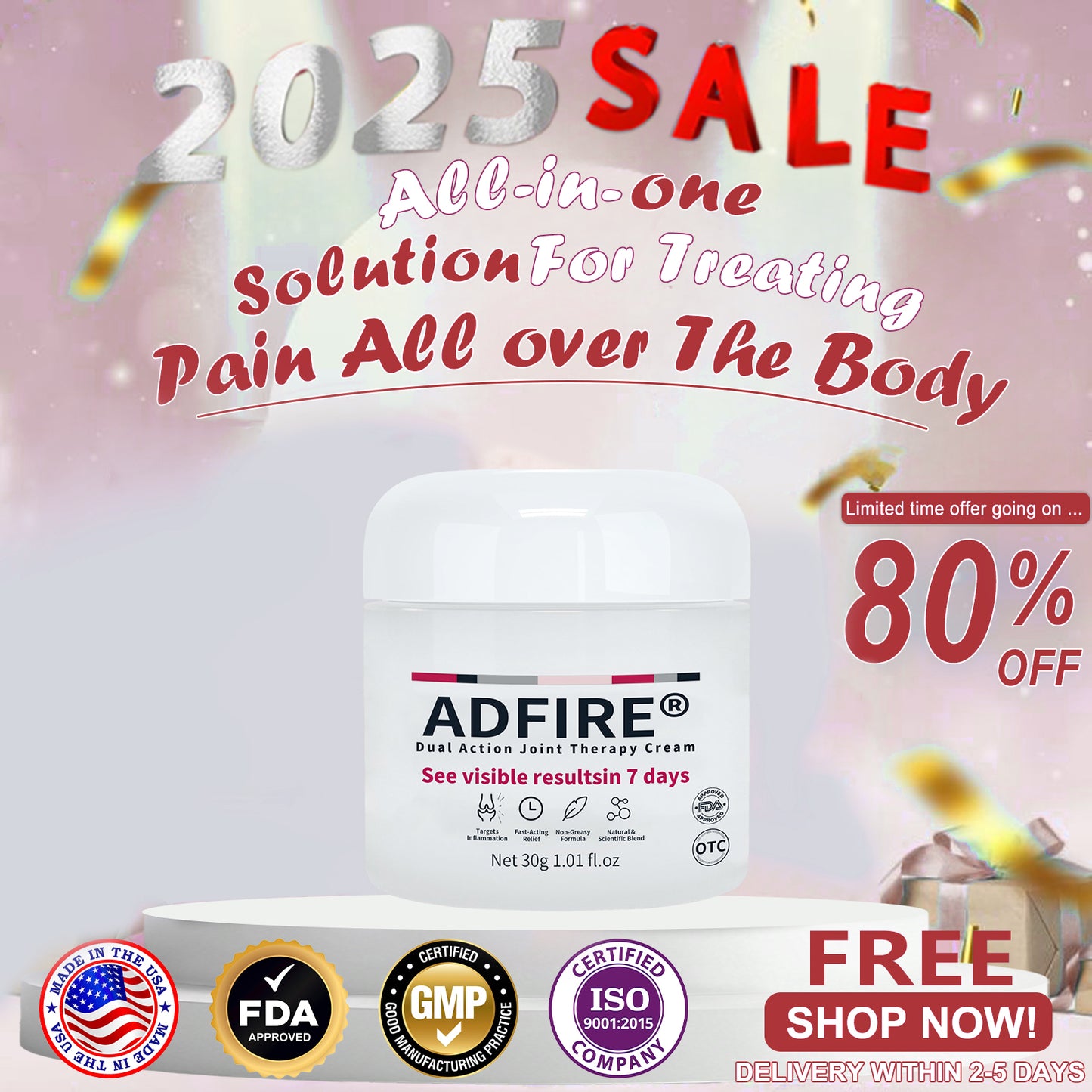 ADFIRE™ Dual Action Joint Therapy Cream