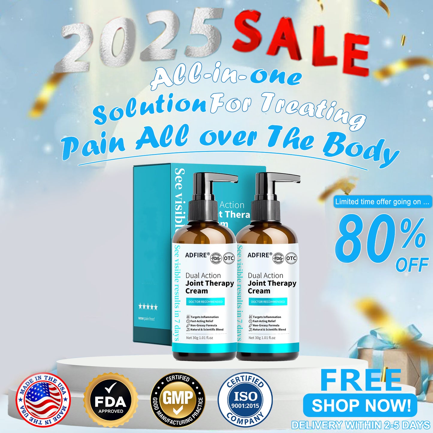 ADFIRE™ Dual Action Joint Therapy Cream