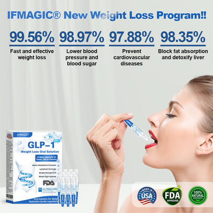 IFMAGIC® GLP-1 Pro Weight Loss Oral Solution✅One dose a day — see results in 7 days👩‍⚕️Suitable for obesity, cardiovascular diseases, diabetes, sleep apnea, high cholesterol and blood lipids, joint problems, and various other conditions 🌹