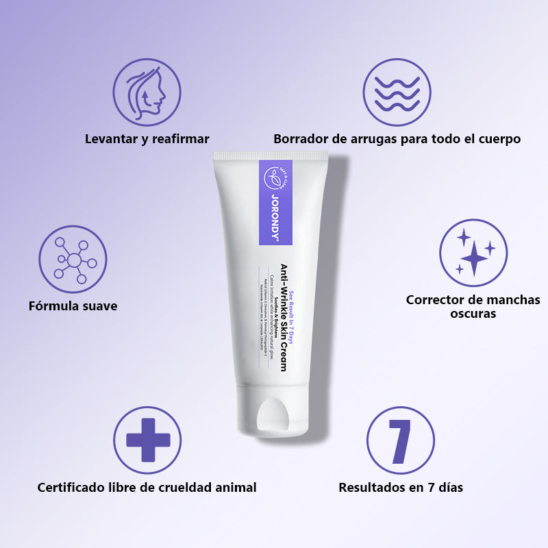 Crema antiarrugas Jorondy® para eliminar arrugas, reafirmar y blanquear la piel - ¡Última oferta!🔥 90 % de descuento.