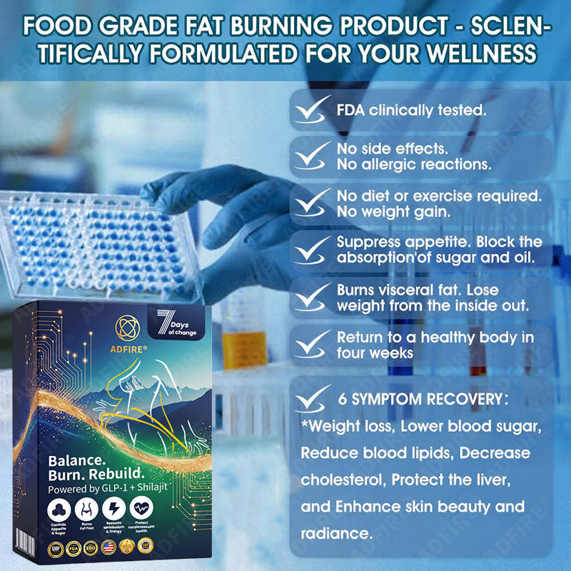 𝐀𝐝𝐟𝐢𝐫𝐞® 𝐆𝐋𝐏-𝟏 + 𝐒𝐡𝐢𝐥𝐚𝐣𝐢𝐭 𝐃𝐮𝐚𝐥-𝐂𝐨𝐫𝐞 𝐌𝐞𝐭𝐚𝐛𝐨𝐥𝐢𝐜 & 𝐑𝐞𝐬𝐭𝐨𝐫𝐚𝐭𝐢𝐨𝐧 𝐔𝐥𝐭𝐫𝐚-𝐂𝐨𝐧𝐜𝐞𝐧𝐭𝐫𝐚𝐭𝐞𝐝 𝐄𝐬𝐬𝐞𝐧𝐜𝐞 𝐁𝐞𝐚𝐝𝐬 — 𝐒𝐜𝐢𝐞𝐧𝐭𝐢𝐟𝐢𝐜 𝐅𝐚𝐭 𝐁𝐮𝐫𝐧 × 𝐇𝐞𝐫𝐛𝐚𝐥 𝐑𝐞𝐣𝐮𝐯𝐞𝐧𝐚𝐭𝐢𝐨𝐧, 𝐅𝐮𝐥𝐥𝐲 𝐀𝐜𝐭𝐢𝐯𝐚𝐭𝐢𝐧𝐠 𝐭𝐡𝐞 𝐁𝐨𝐝𝐲’𝐬 𝐌𝐞𝐭𝐚𝐛𝐨𝐥𝐢𝐜 𝐒𝐲𝐬𝐭𝐞𝐦 (✅ 𝐁𝐥𝐨𝐨𝐝 𝐒𝐮𝐠𝐚𝐫 𝐂𝐨𝐧𝐭𝐫𝐨𝐥, 𝐅𝐚𝐭 𝐋𝐨𝐬𝐬, 𝐇𝐞𝐚𝐫𝐭 𝐇𝐞𝐚𝐥𝐭𝐡, 𝐀𝐧𝐭𝐢-𝐀𝐠𝐢𝐧𝐠)