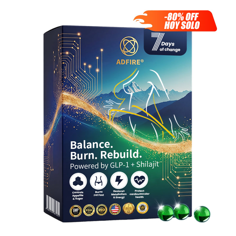 ¡Oferta por tiempo limitado! 🔥80% OFF🔥--Perlas de esencia superconcentrada Adfire® GLP-1 + Shilajit— Pierda 42 libras en 60 días naturalmente