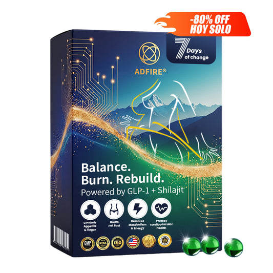 ¡Oferta por tiempo limitado! 🔥80% OFF🔥--Perlas de esencia superconcentrada Adfire® GLP-1 + Shilajit— Pierda 42 libras en 60 días naturalmente