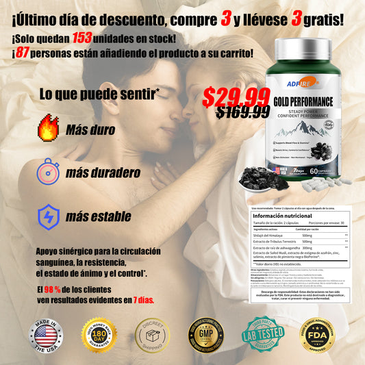 Compra más, ahorra más. Agrega otra botella con un 50 % de descuento adicional, solo durante esta compra. Ideal para tu segundo baño, tu neceser o para asegurar este precio bajo. ⏳ La oferta vence al cerrar esta página.