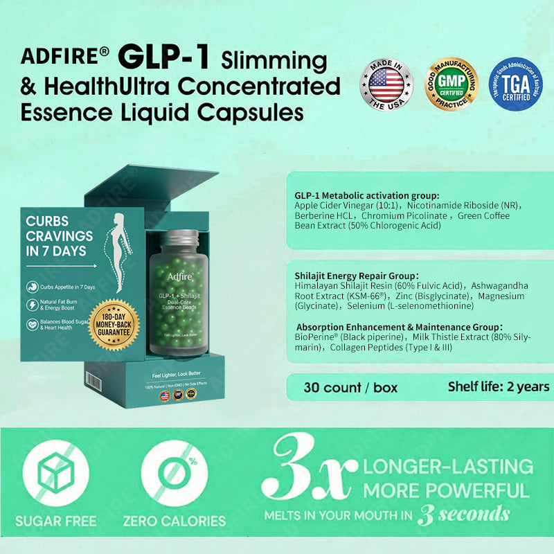 Adfire®🔥GLP-1+Shilajit Super Concentrated Essence Beads