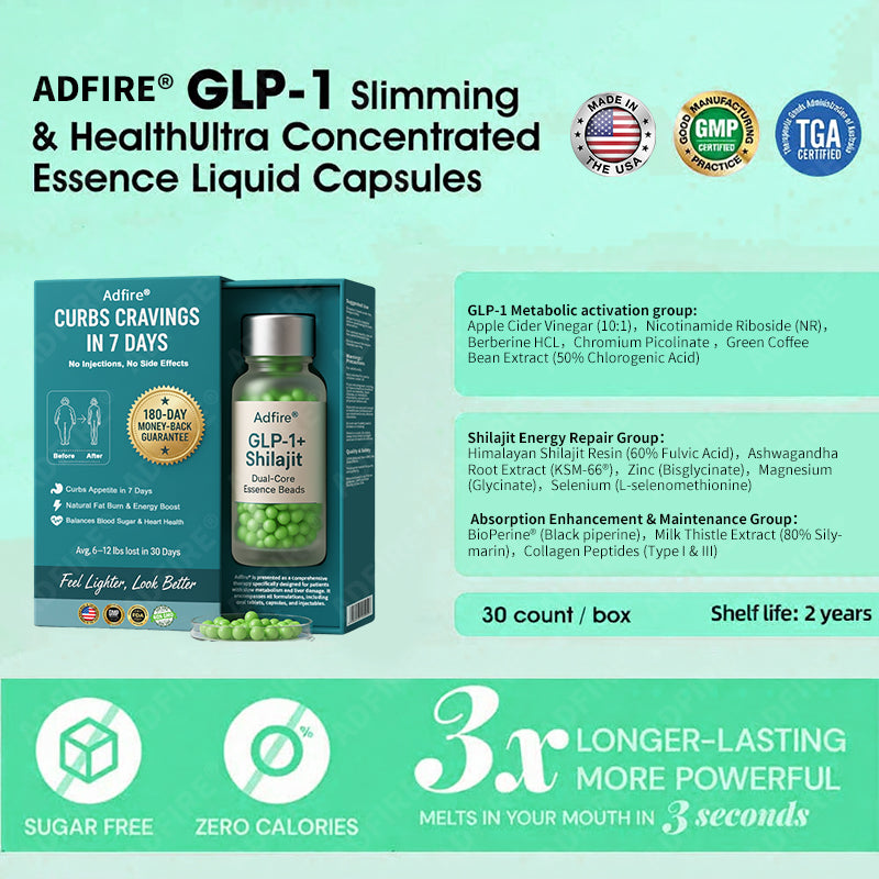 Adfire®🔥GLP-1+Shilajit Super Concentrated Essence Beads